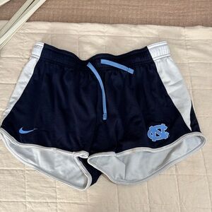 Nike Women's Navy and White UNC Athletic Shorts